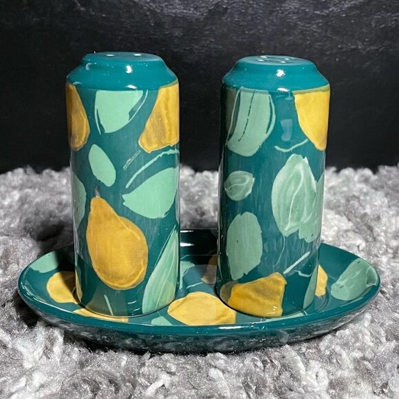 NIB Anthropologie Canary Salt & Pepper Shaker Set - Picture 1 of 6